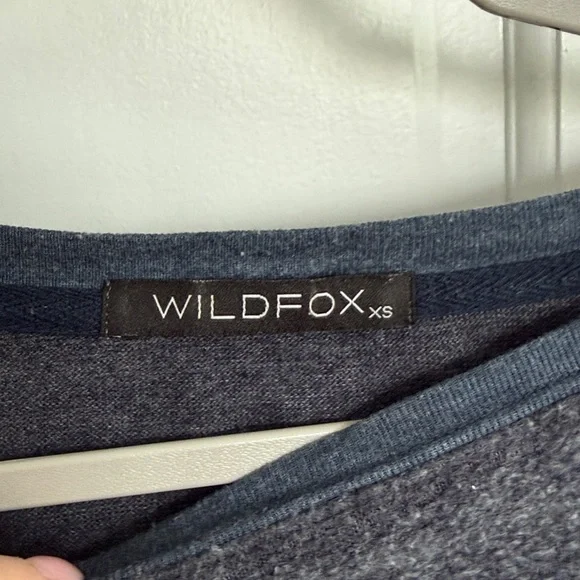 Wildfox Scatter Stars Oversized Sweatshirt Sweater Short Boat Neck Fleece - Picture 3 of 6